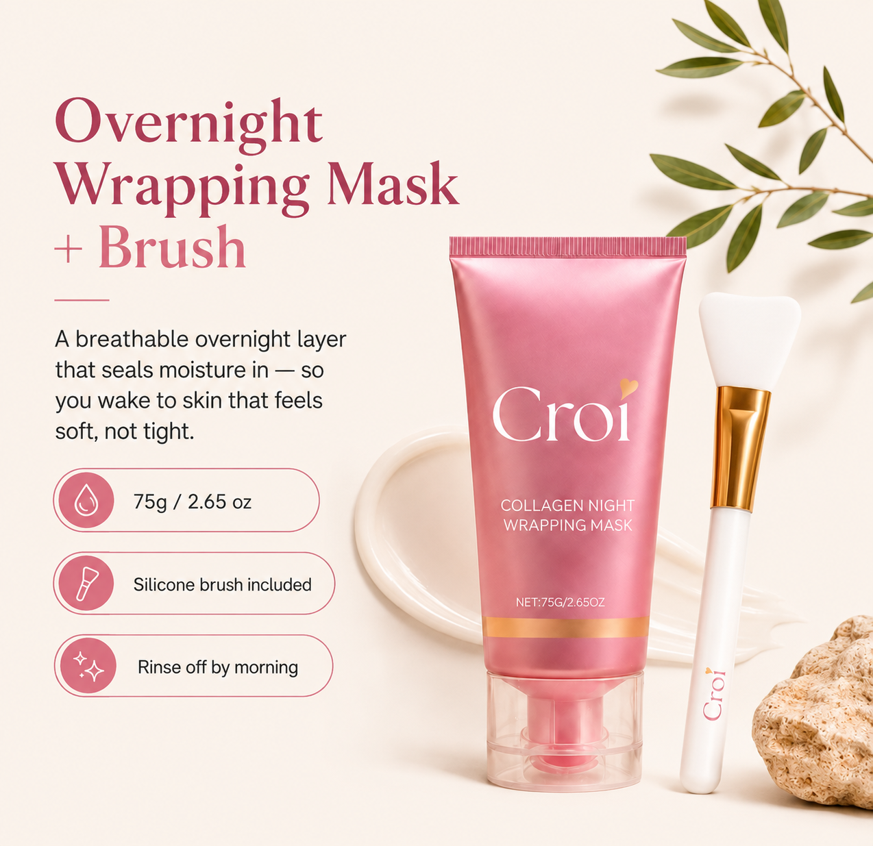 Croí Overnight Collagen Wrapping Mask